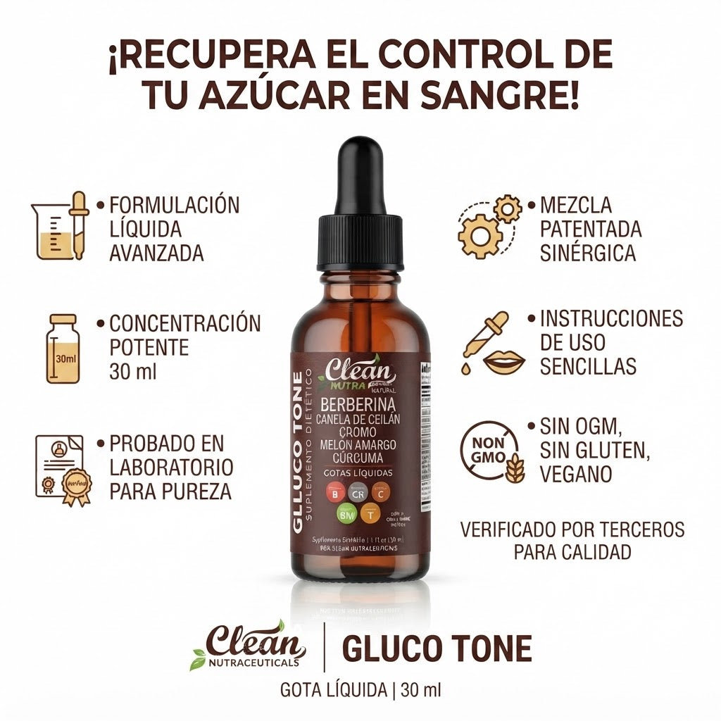 GLUCO TONE - Gotas Naturales para el Equilibrio Metabólico