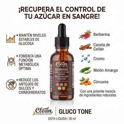 GLUCO TONE - Gotas Naturales para el Equilibrio Metabólico