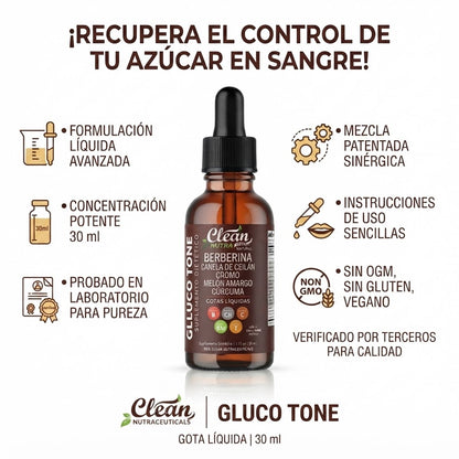GLUCO TONE - Gotas Naturales para el Equilibrio Metabólico